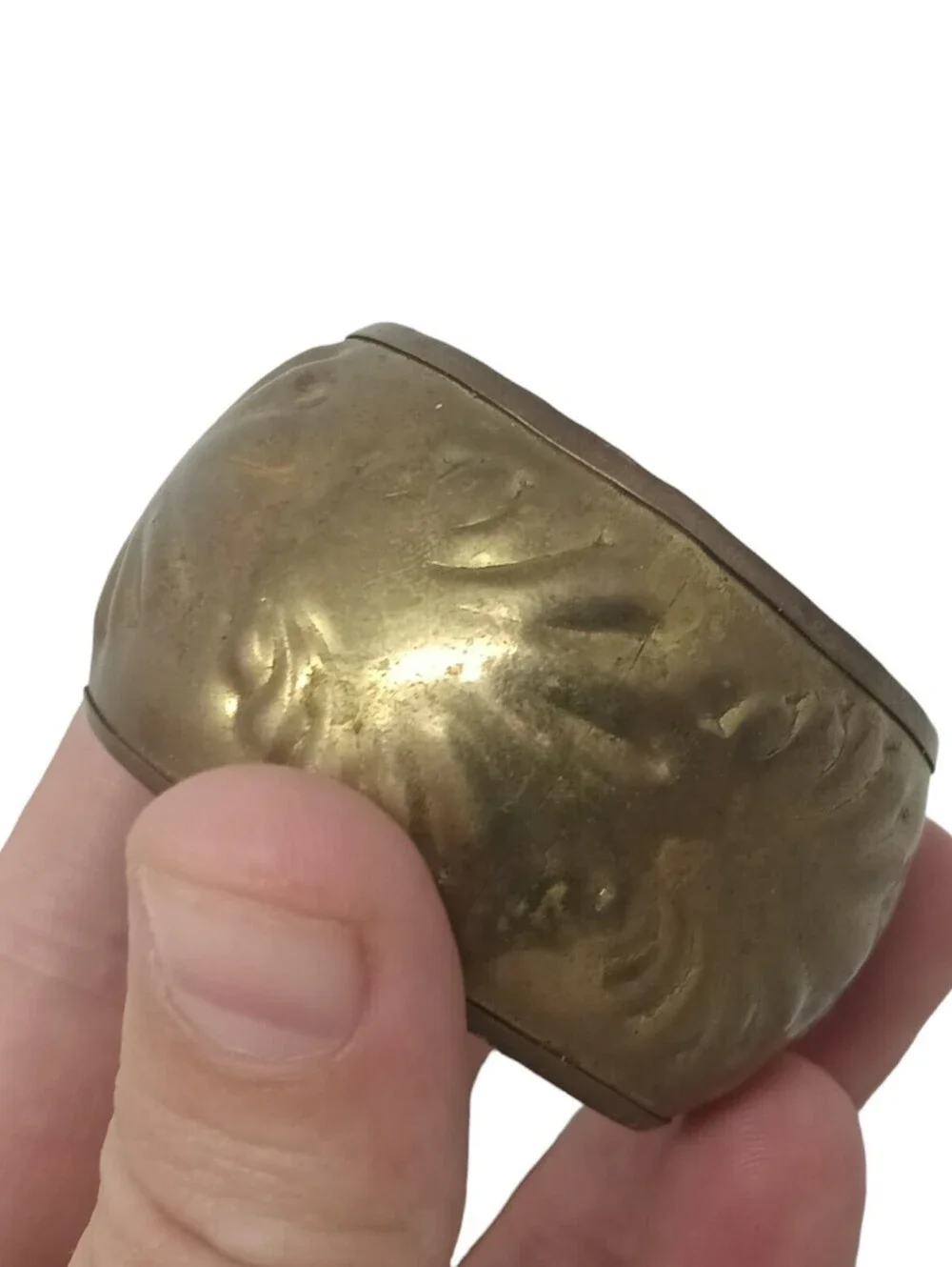 Vintage Enameled Brass Napkin Rings Made In India Set Of 4
